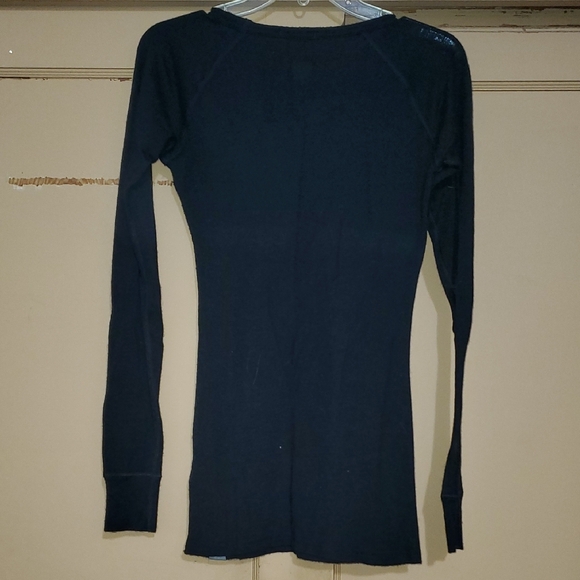 Meriwool 180g Black Long Sleeve Women's Layering Tee - Picture 4 of 4